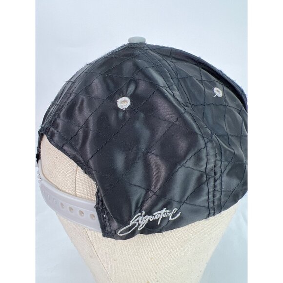 VTG Georgetown Hoyas Snapback Hat Black Gray Signature Brand One Size Fits All Q - Picture 3 of 7